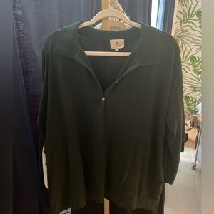 Dark green tuckernuck dolman sleeve sweater